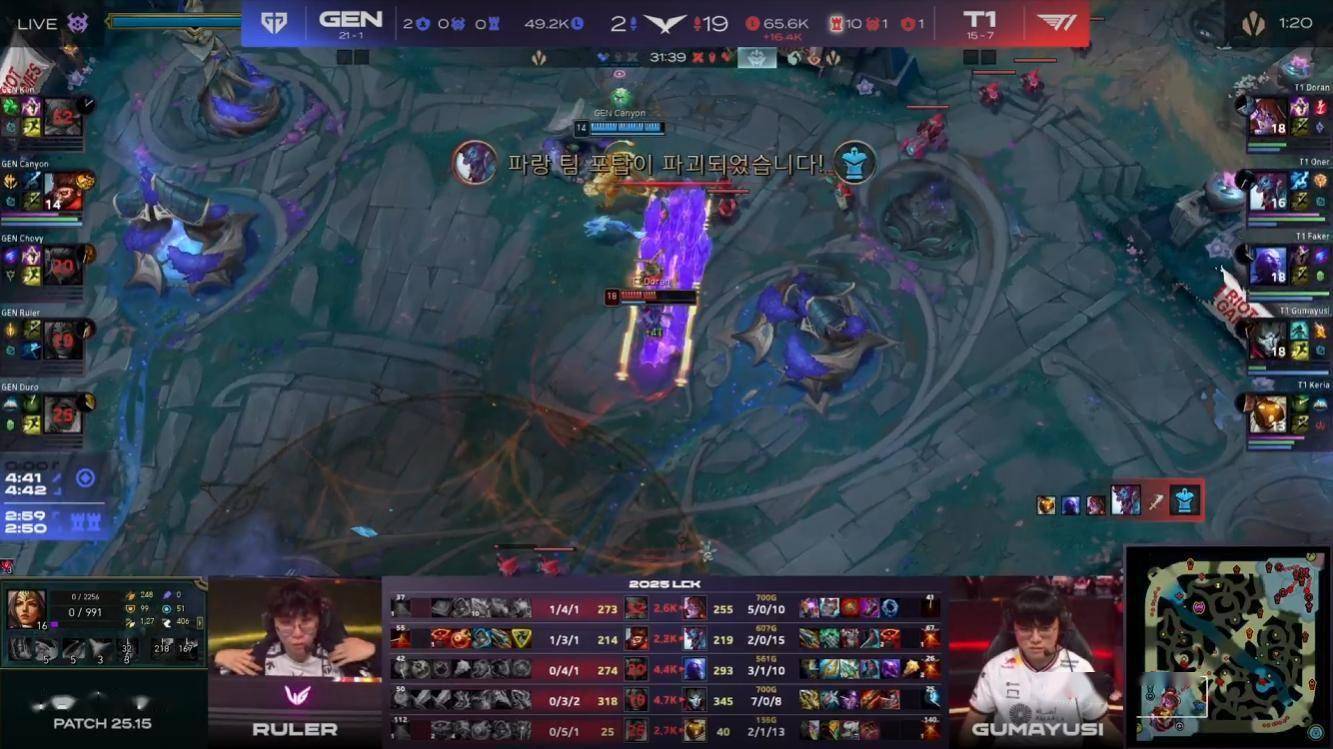 这真的是MSI冠军吗？T1强势19-2血虐GenG！